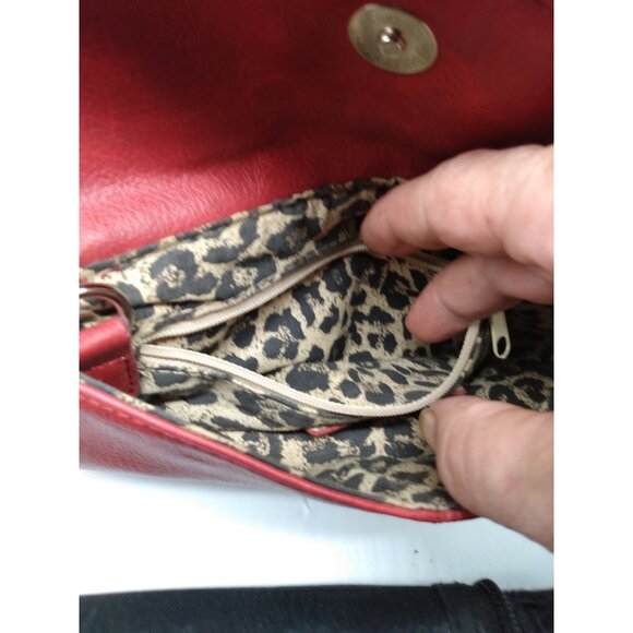 ALDO Burgandy Women's Leather Wallet 8 1/2" x 4 1/2" - Picture 6 of 10